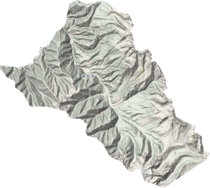 木茹鄉(xiāng)地形圖