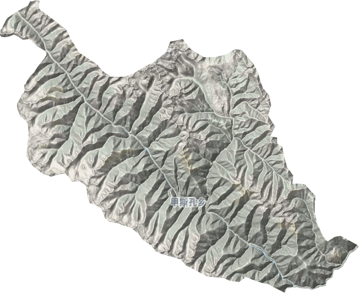 甲斯孔鄉(xiāng)地形圖