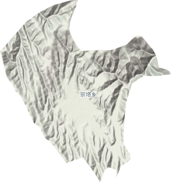 宗塔鄉(xiāng)地形圖