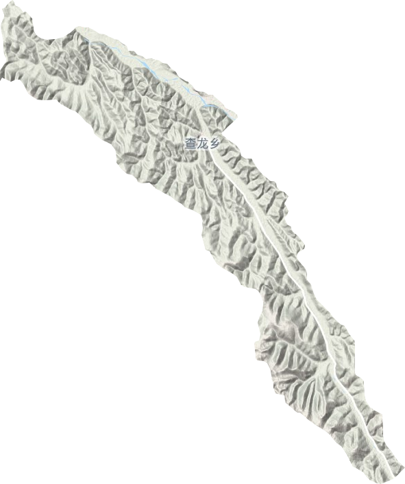 查龍鎮地形圖