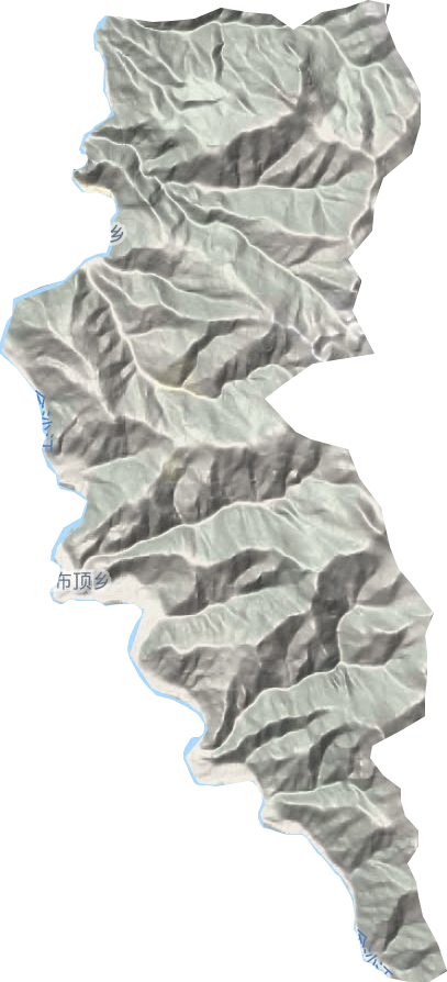 汪布頂鄉地形圖