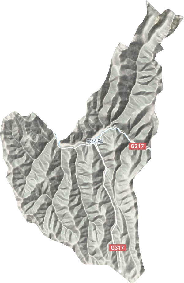 翁達(dá)鎮(zhèn)地形圖