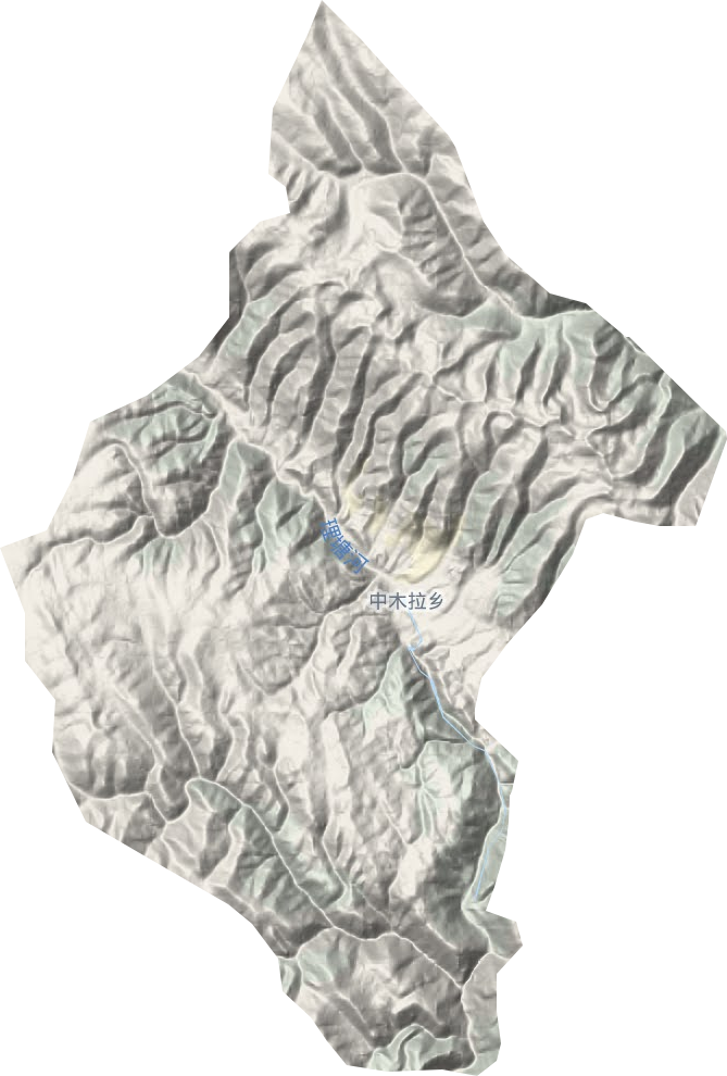 中木拉鄉(xiāng)地形圖