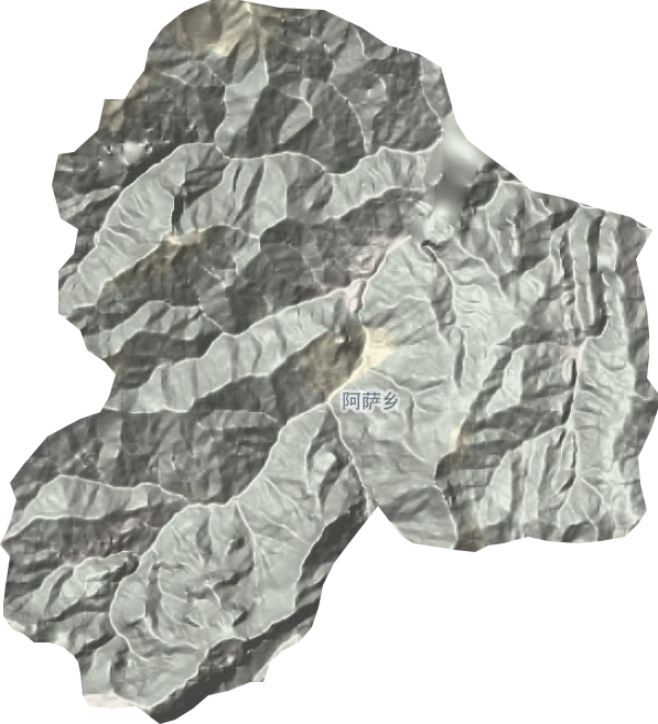 阿薩鄉(xiāng)地形圖