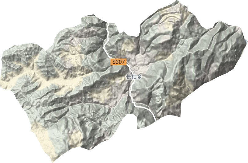 長(zhǎng)柏鄉(xiāng)地形圖