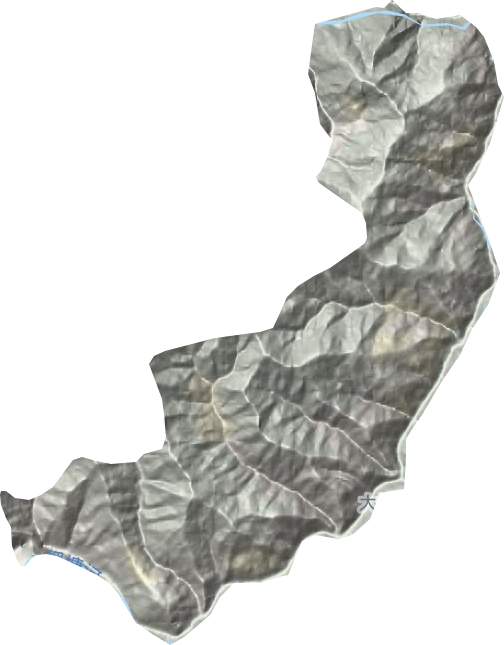 大坡蒙古族鄉地形圖
