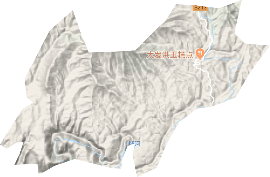 愛民鄉地形圖