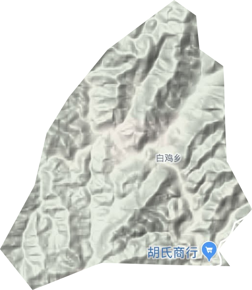 白雞鄉地形圖