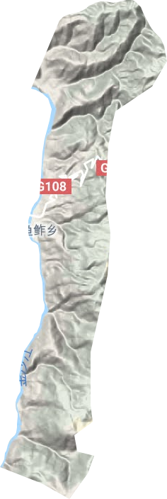 魚乍鄉(xiāng)地形圖