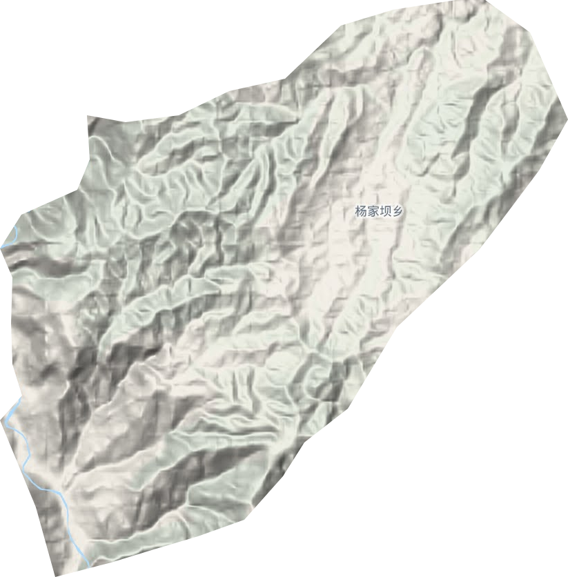 楊家壩鄉(xiāng)地形圖