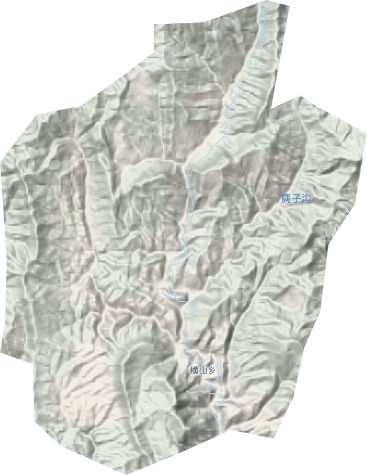 橫山鄉(xiāng)地形圖