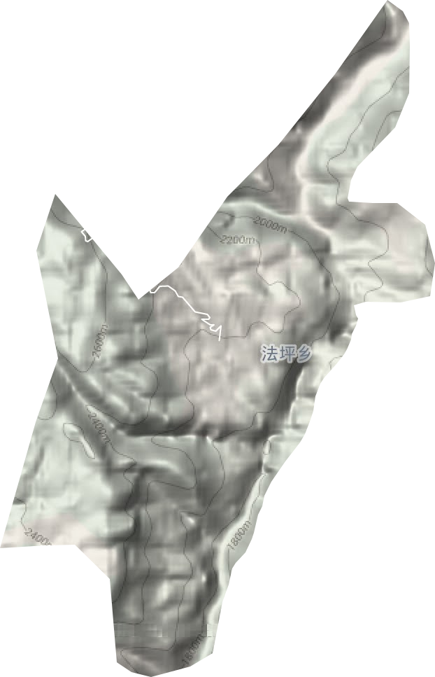 法坪鄉(xiāng)地形圖
