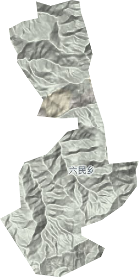 六民鄉地形圖