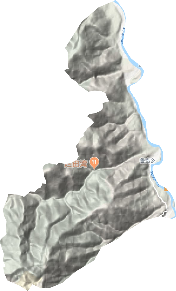 魯吉鄉地形圖