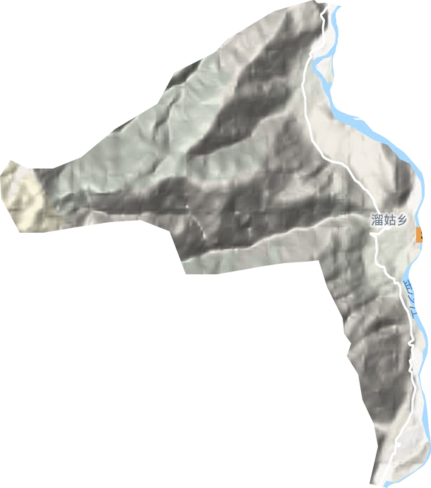 溜姑鄉地形圖