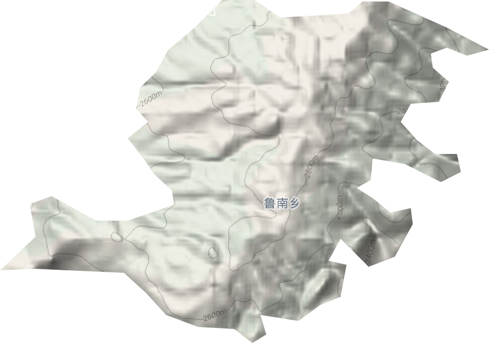 魯南鄉(xiāng)地形圖