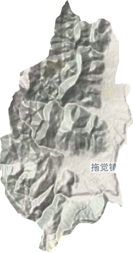 拖覺鎮(zhèn)地形圖