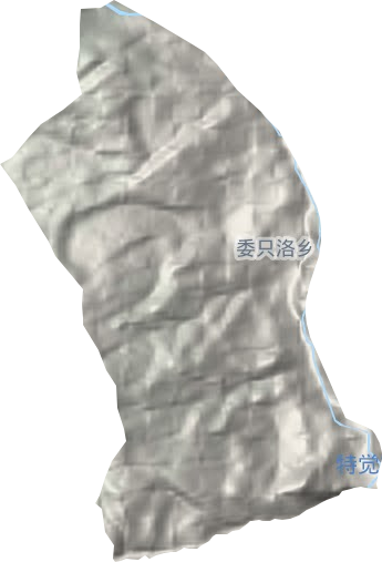 委只洛鄉地形圖