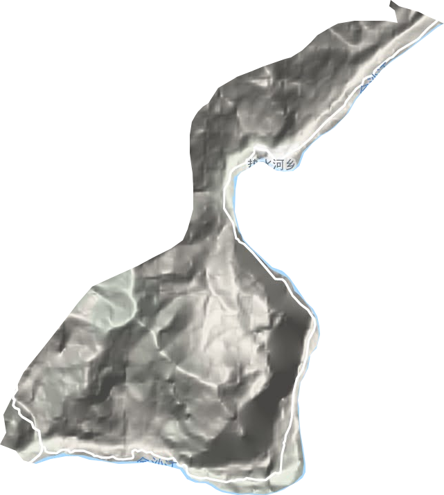 熱水河鄉地形圖