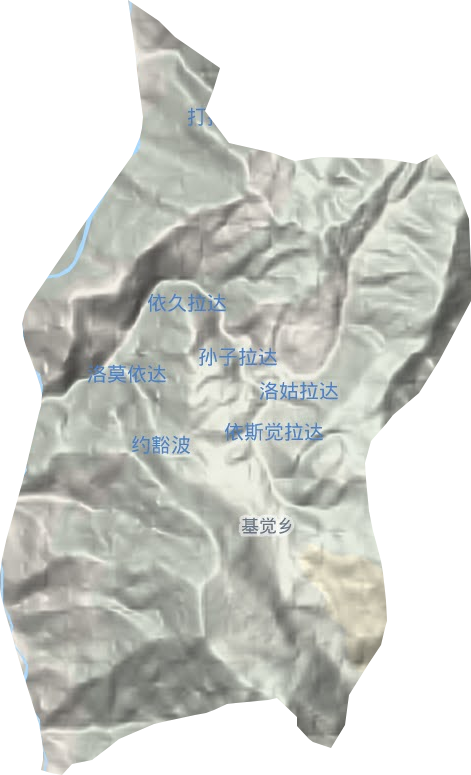 基覺鄉地形圖