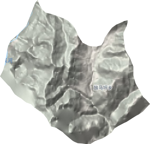 放馬坪鄉(xiāng)地形圖