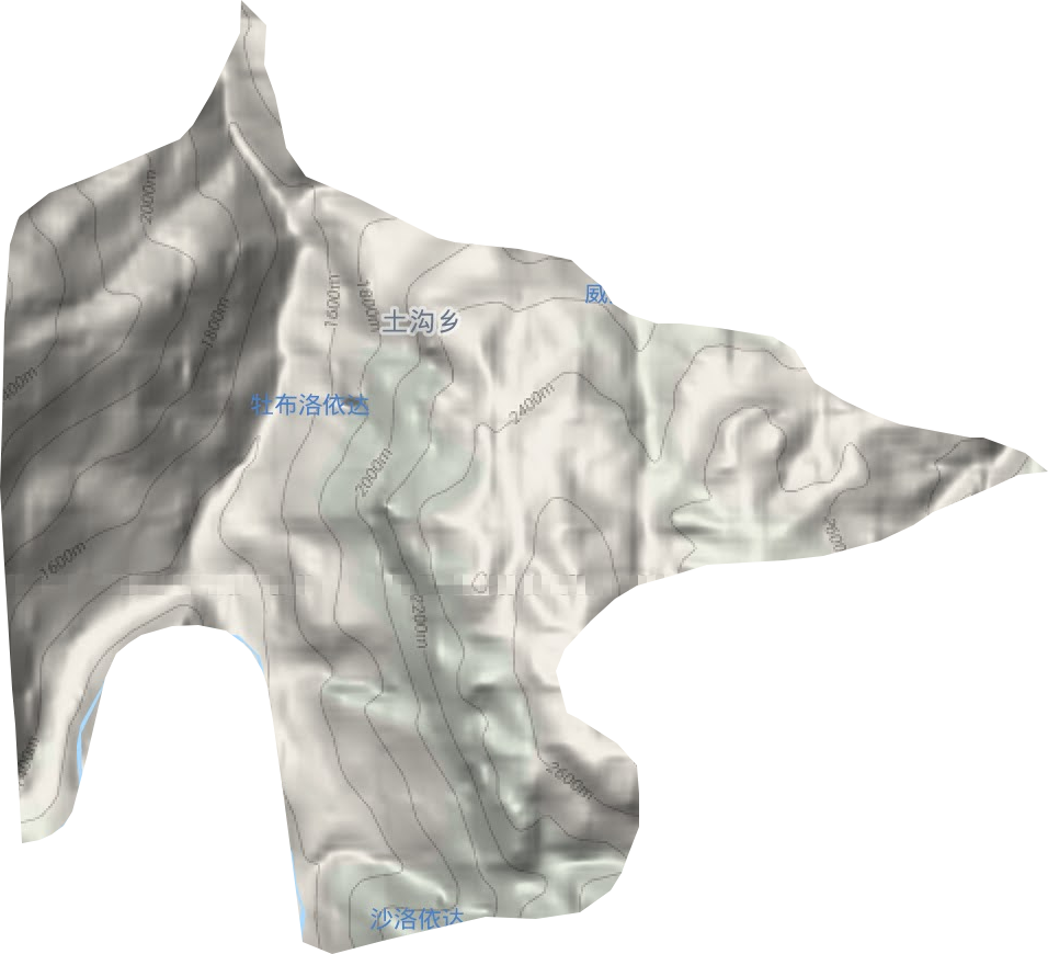 土溝鄉地形圖