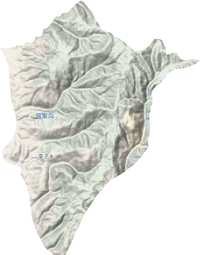 李子鄉地形圖
