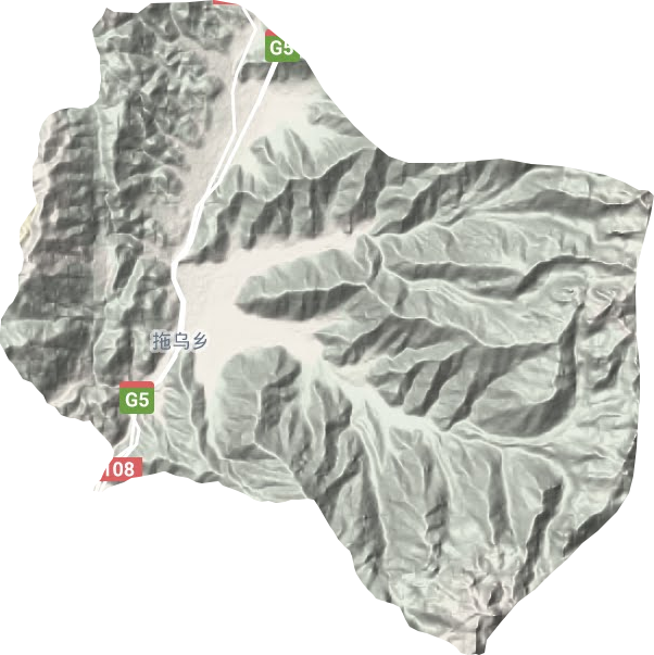 拖烏鄉地形圖