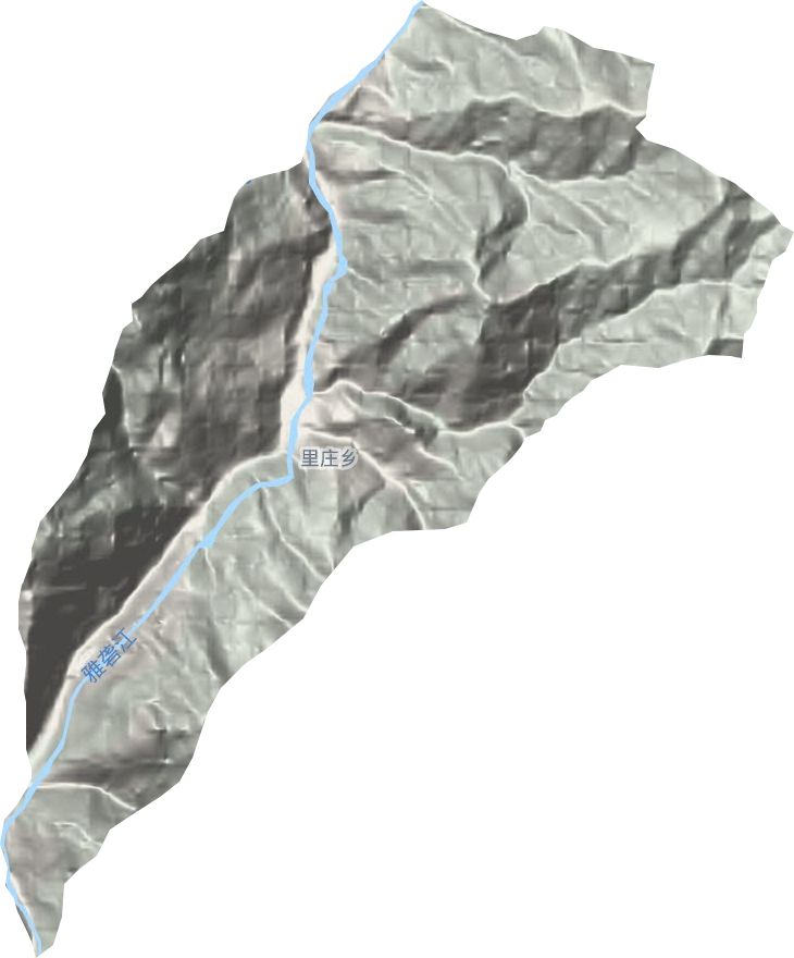 里莊鄉地形圖