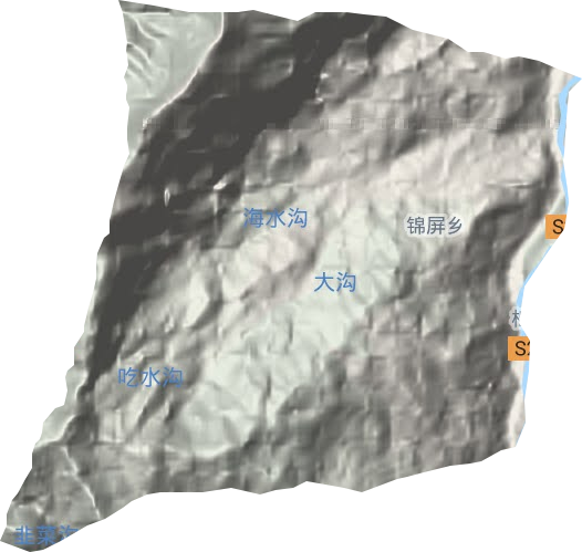 錦屏鄉地形圖