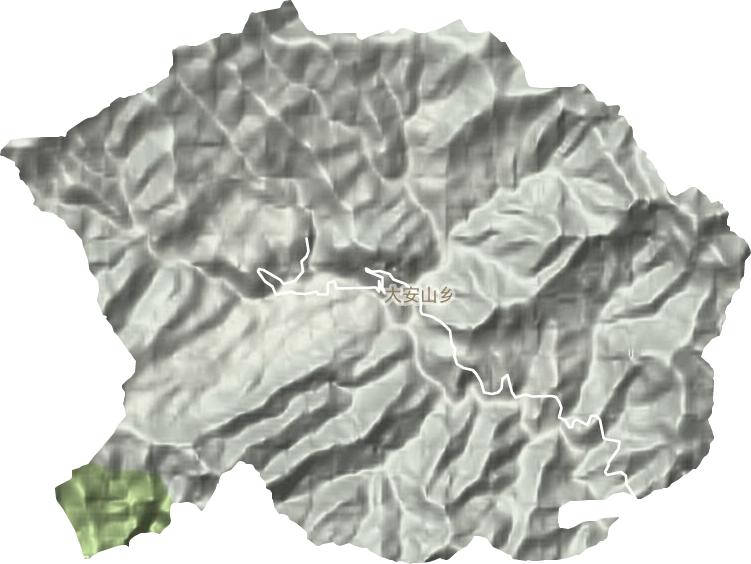 大安山鄉地形圖