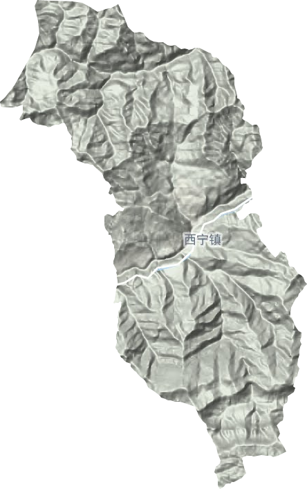 西寧鎮地形圖