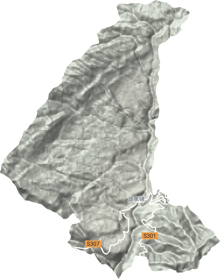 汶水鎮地形圖