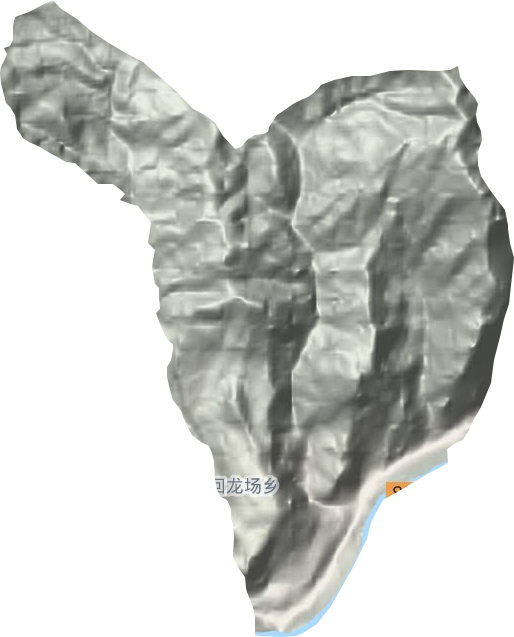 回龍場鄉(xiāng)地形圖