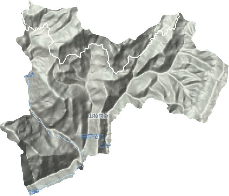 山棱崗鄉(xiāng)地形圖