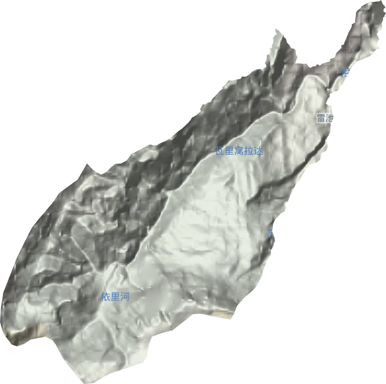雷池鄉(xiāng)地形圖
