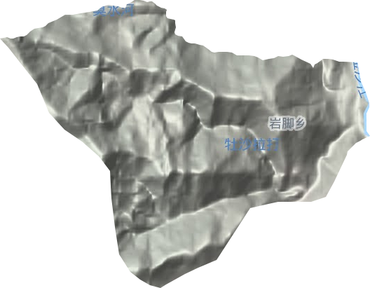 巖腳鄉地形圖