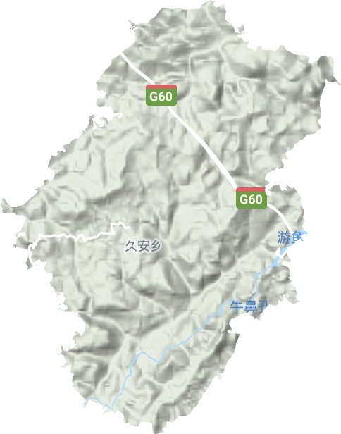 久安鄉地形圖