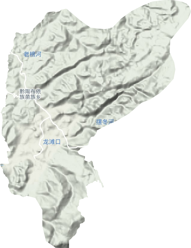 黔陶布依族苗族鄉(xiāng)地形圖