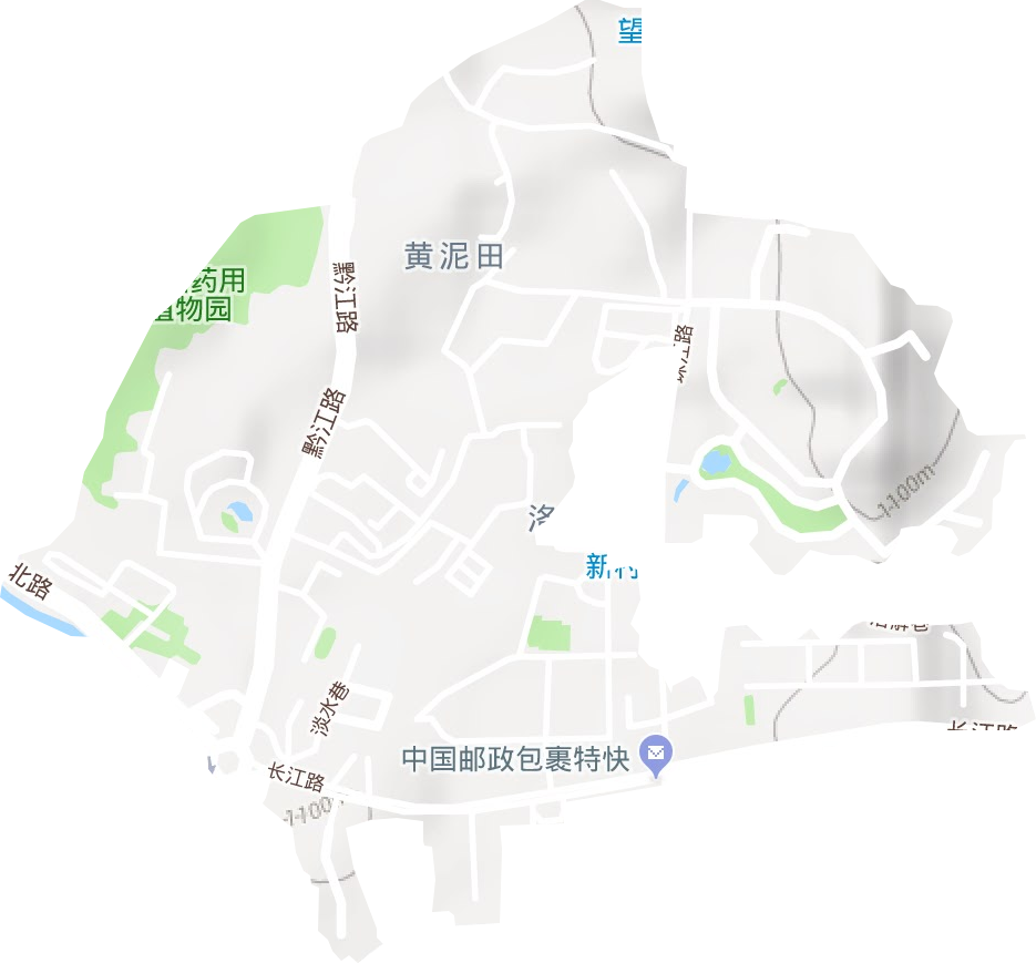 黔江社區服務中心地形圖