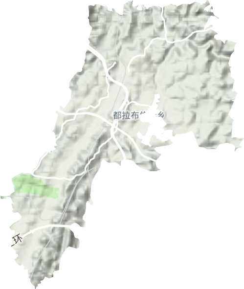 都拉布依族鄉地形圖