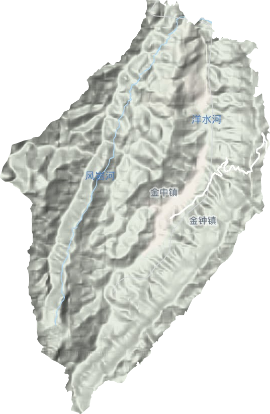 金中鎮(zhèn)地形圖
