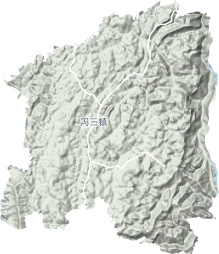 馮三鎮地形圖