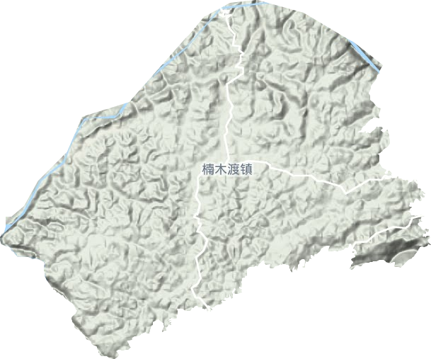 楠木渡鎮地形圖