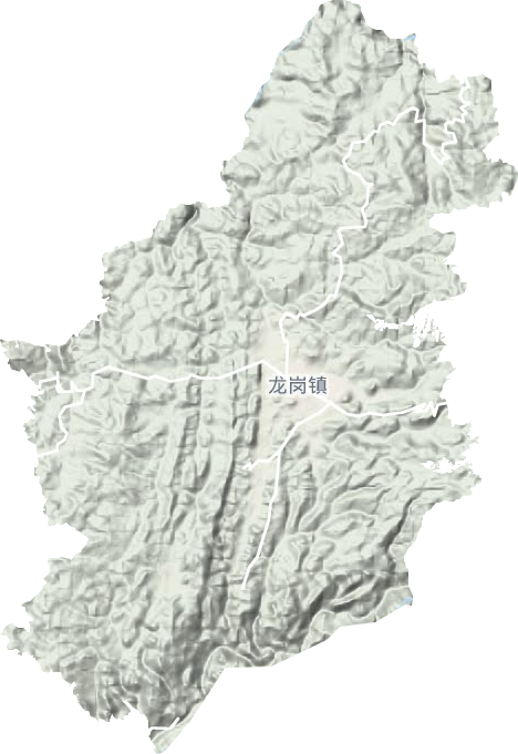 龍崗鎮(zhèn)地形圖