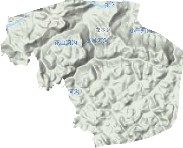 龍水鄉地形圖