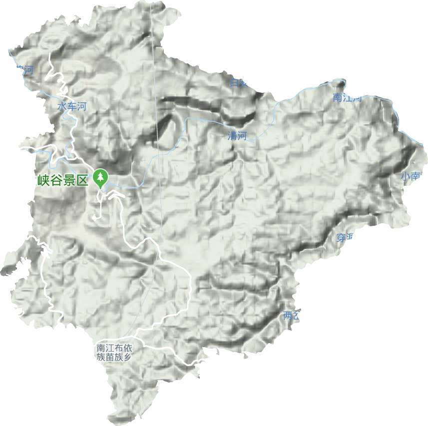 南江鄉(xiāng)地形圖