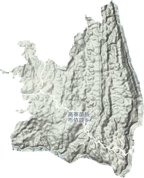 高寨鄉地形圖
