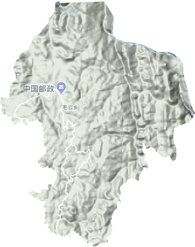 毛云鄉地形圖