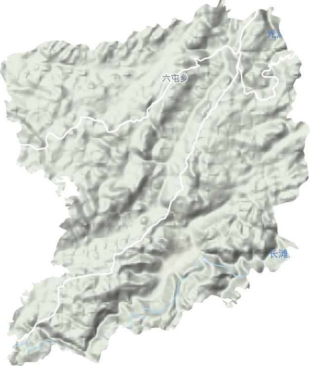六屯鎮地形圖